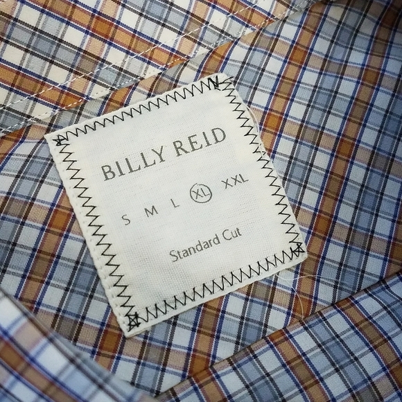 Billy Reid  Plaid Long Sleeve Button Up Shirt - Picture 5 of 8